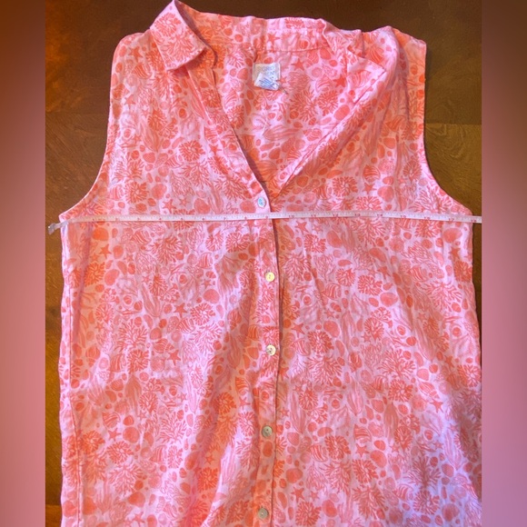 Sigrid Olsen Orange Tunic top/minidress Size Small (see Measurements) - Picture 3 of 4